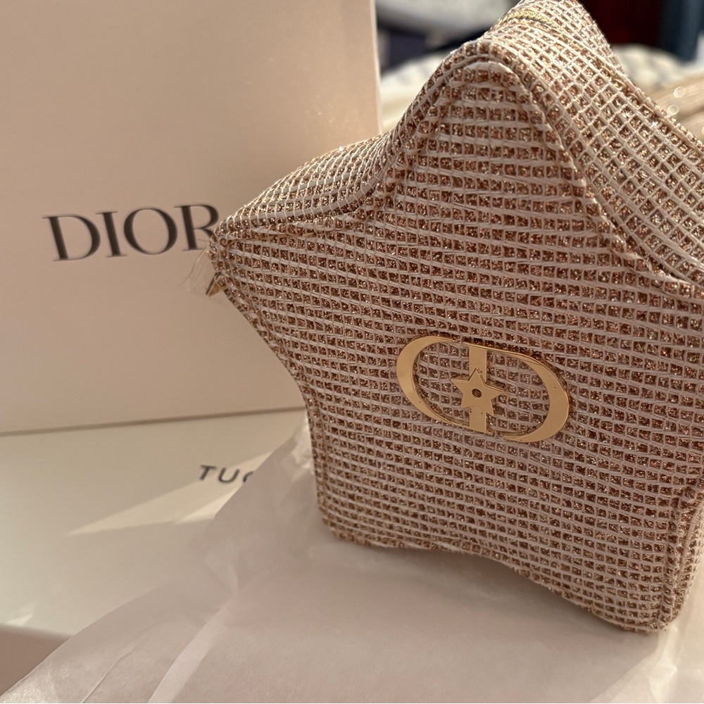 Dior Gold Star Cosmetic Pouch